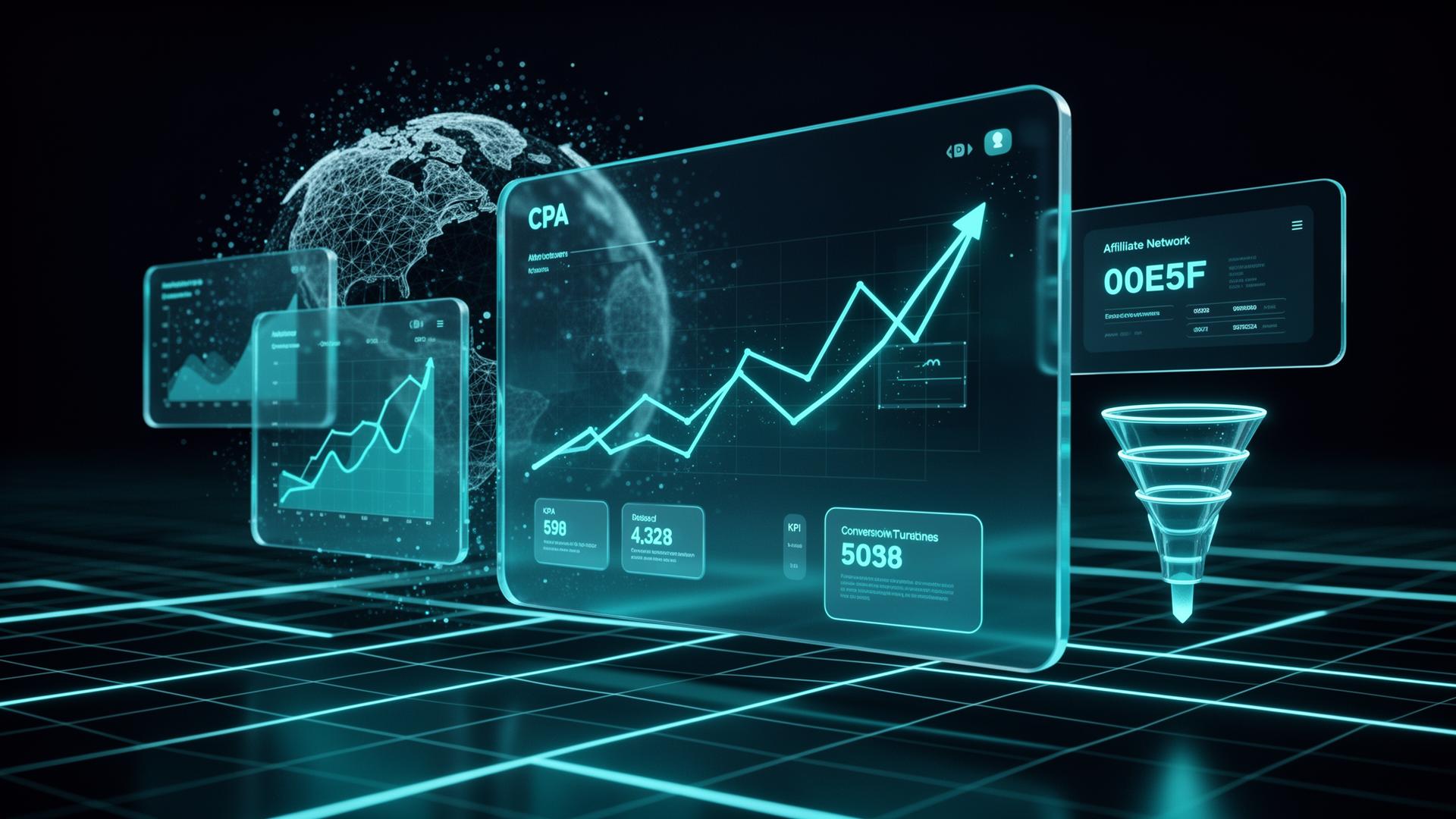 Аналитический dashboard SMART LEADS с метриками CR, EPC, лиды и выплаты